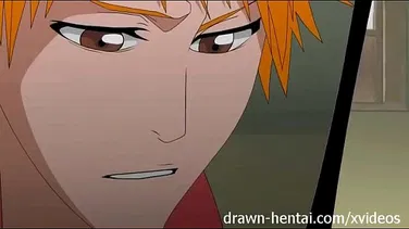 hentai,anime,cartoon,bleach,boner,parody,drawn,ichigo,senna